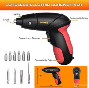 img 1 attached to Electric Screwdriver Rechargeable Cordless Battery