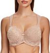meleneca women's full coverage underwire bra minimizer plus size lace comfortable cushion strap 1 logo