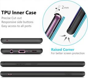 img 1 attached to Чехол для Samsung Galaxy S9 Plus: противоударный кожаный флип OCASE TPU [слот для карты, подставка, магнитный] — мятно-зеленый