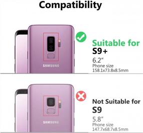 img 3 attached to Чехол для Samsung Galaxy S9 Plus: противоударный кожаный флип OCASE TPU [слот для карты, подставка, магнитный] — мятно-зеленый