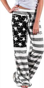 img 4 attached to Stay Comfy And Stylish With CCKO Tie-Dye Palazzo Lounge Pants For Women
