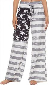 img 3 attached to Stay Comfy And Stylish With CCKO Tie-Dye Palazzo Lounge Pants For Women
