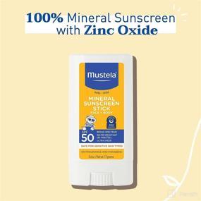img 1 attached to 🌞 Natural Mineral Sunscreen Stick, Mustela - Broad Spectrum Protection