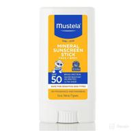 🌞 natural mineral sunscreen stick, mustela - broad spectrum protection logo