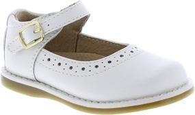 img 1 attached to FOOTMATES Custom Fit Slip Resistant Non Marking Outsoles Girls' Shoes - Flats