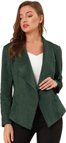 img 4 attached to Allegra Womens Jacket Outwear Cardigan Women's Clothing at Coats, Jackets & Vests