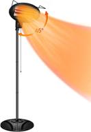 trustech outdoor patio heater - adjustable 1500w waterproof heater with rapid 3-second heating, ip34 protection, and tip-over safety feature for balcony, backyard, and garage use logo