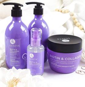 img 2 attached to 💆 Biotin Collagen Shampoo and Conditioner by Luseta