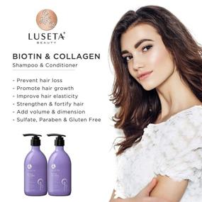 img 3 attached to 💆 Biotin Collagen Shampoo and Conditioner by Luseta