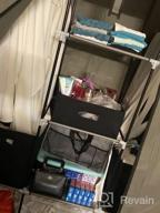 img 1 attached to Organize Your Closet In Style With UDEAR Portable Wardrobe - 6 Shelves, 2 Hanging Sections & 4 Side Pockets! review by Junior Rojas