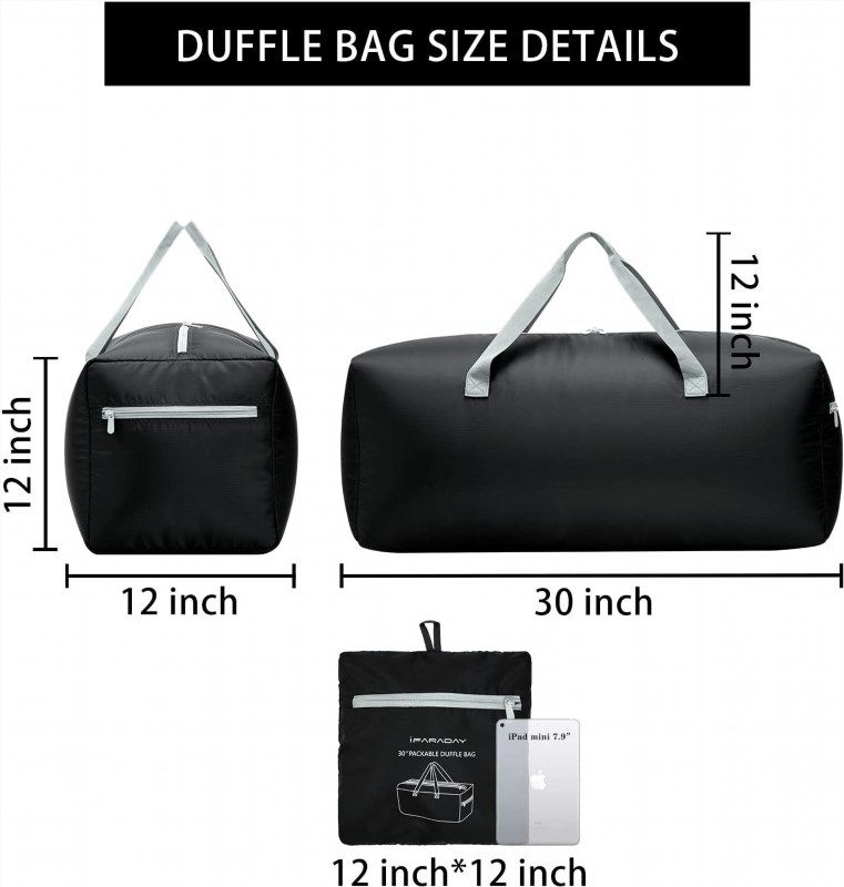 Travel In Style: Foldable Duffel Bag 30 With 75L Capacity…