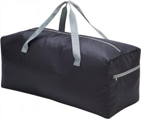 img 4 attached to Travel In Style: Foldable Duffel Bag 30" With 75L Capacity And Water Resistant Material