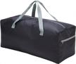 travel in style: foldable duffel bag 30" with 75l capacity and water resistant material logo
