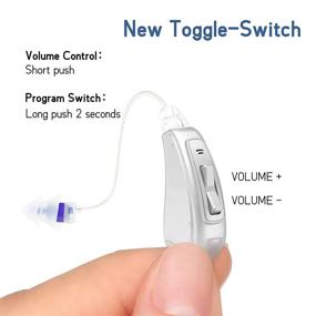 img 2 attached to Enhance Your Hearing Experience With Mini RIE Receiver In Ear (RIE) - Left Ear Voice Enhancer For TV And Conversations - BS02RD