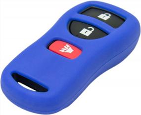 img 3 attached to Keyless2Go Replacement Blue Silicone Protective Case For Remote Key Fobs With FCC CWTWB1U415 KBRASTU15