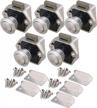 keyless locks set of 5 - push button latch knob for rv, drawer, cabinet, and cupboard - suitable for door thickness 1.5-1.8cm with 2cm/0.79in mounting hole logo