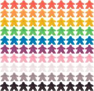 обновите свою настольную игру с помощью 100 разноцветных пластиковых миплов размером 16 мм - набор расширения для стратегической игры логотип