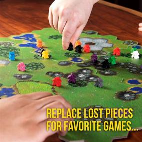 img 2 attached to Upgrade Your Board Game With 100 Colorful 16Mm Plastic Meeples - Strategy Game Expansion Set
