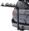 folding hitch bicycle rack for 4 bikes by rage powersports elevate outdoor logo