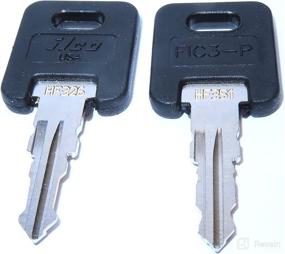 img 1 attached to 🔑 ILCO Keys: RV Motorhome Trailer Keys Cut to Lock/Key Number HF326 to HF351 - Perfect for Travel Trailer, Motor Home, Toy Hauler, and More! (HF339)