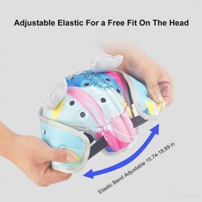 img 1 attached to 👶 AIKSSOO Baby Safety Helmet: Soft Headguard for Toddler Learning to Walk, Adjustable & Infant-Friendly (Blue Mixed)