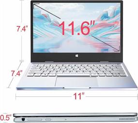 img 3 attached to 💻 TOPOSH 11.6 inch 2-in-1 Laptop Tablet Computer, Touch Screen, Intel Celeron Quad Core N4100, 8GB RAM, 256 GB SSD - Silver