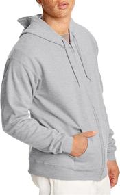 img 2 attached to Hanes Full Zip Eco Smart Athletic Sweatshirts Men's Clothing in Active