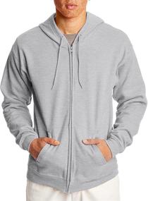 img 4 attached to Hanes Full Zip Eco Smart Athletic Sweatshirts Men's Clothing in Active
