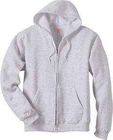 img 1 attached to Hanes Full Zip Eco Smart Athletic Sweatshirts Men's Clothing in Active