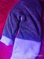 картинка 1 прикреплена к отзыву 👗 Nirovien Women's Fleece Tunic Pullover Dress Sherpa Long Sleeve Color Block Sweatshirt Oversized Fluffy Coat with Pockets от Levi Stewart