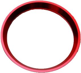 img 3 attached to Xotic Tech Steering Wheel Center Logo Ring Cover Trim Compatible With Mercedes B C E CLA GLA GLC GLK Class (Red) - Inner Diameter 2&#34