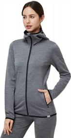 img 2 attached to Expedition Hood Jacket: Women'S Heavyweight Merino Wool Hoodie With Full Zip And Fleece Lining By Naturwool