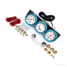 img 3 attached to 🚗 DEVMO 3-in-1 Car Meter Auto Gauge Kit - Voltmeter, Water & Oil Pressure Gauges - 2" Chrome Voltage, Water Temp & Oil Pressure Sensor - 12V 52mm Triple Gauge Set