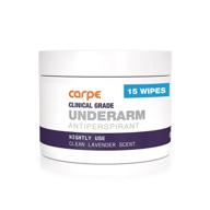 carpe clinical grade underarm wipes logo