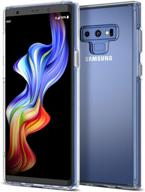 galaxy note 9 case: trianium clarium series with reinforced corner protection for samsung galaxy note9 phone (2018) - clear logo