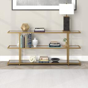 img 3 attached to Greenwich 64'' Wide Rectangular Console Table In Brass