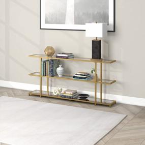 img 2 attached to Greenwich 64'' Wide Rectangular Console Table In Brass