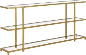 img 1 attached to Greenwich 64'' Wide Rectangular Console Table In Brass