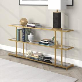 img 4 attached to Greenwich 64'' Wide Rectangular Console Table In Brass