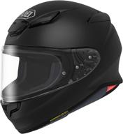 🏍️ shoei rf-1400 motorcycle helmet (medium) - matte black: sleek protection for riders logo