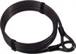 biglufu bike security cable for lock, 15ft/450cm long braided steel flex locks cables 12mm thick heavy duty vinyl coated flexible steel cable with loop end (15ft/450cm cable) logo