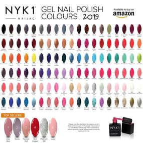img 2 attached to NYK1 Lilac Mist Gel Polish - Popular UV And LED Lamp Manicure Varnish In Soft Glossy Purple For A Light Pastel Mauve Look