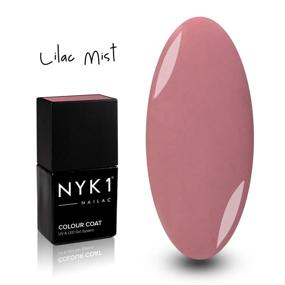 img 3 attached to NYK1 Lilac Mist Gel Polish - Popular UV And LED Lamp Manicure Varnish In Soft Glossy Purple For A Light Pastel Mauve Look