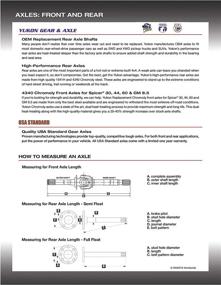 img 1 attached to 🔧 Yukon Gear & Axle YA G8.2BOP-L Rear Axle for GM 8.2 Differential with 1541H Alloy: High Performance Upgrade