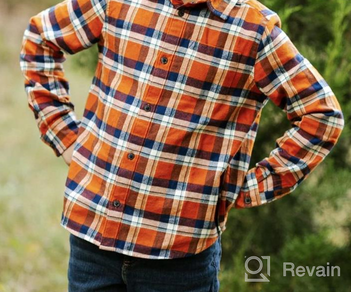 img 1 attached to 👦 Classic Flannel Shirt for Boys – Amazon Essentials Boys' Little Flannel Shirt review by Gallo Carone