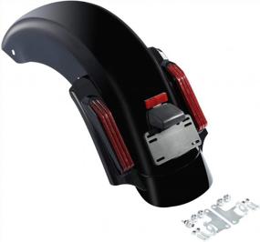 img 4 attached to XFMT LED Rear Motorcycle Fender System For Harley Touring Road King Electra Street Glide 2014-2022