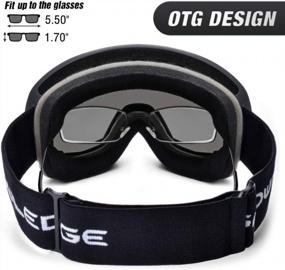 img 2 attached to UV Protected Anti-Fog Dual Lens Snow Goggles For Men And Women By Snowledge