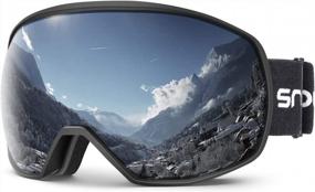 img 4 attached to UV Protected Anti-Fog Dual Lens Snow Goggles For Men And Women By Snowledge