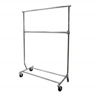 expand your wardrobe space with nahanco's chrome add-on bar for rcs-1 and rcs-2 rolling clothes racks logo