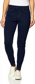 img 4 attached to Classic Women'S Jeggings With Functional Back Pockets For Effortless Style